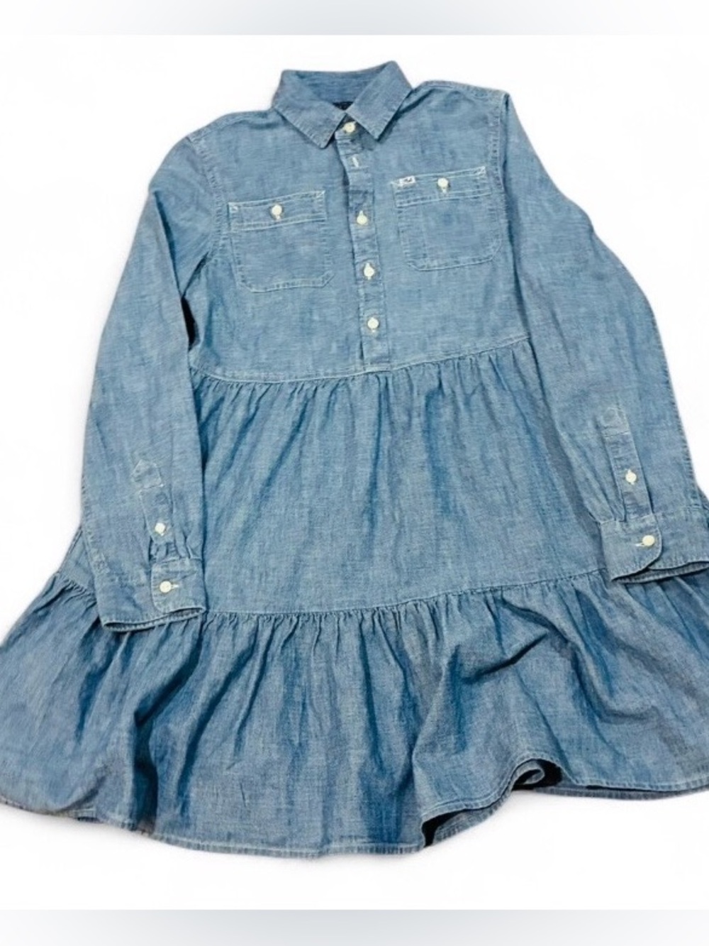 Girls Polo RL Denim Dress